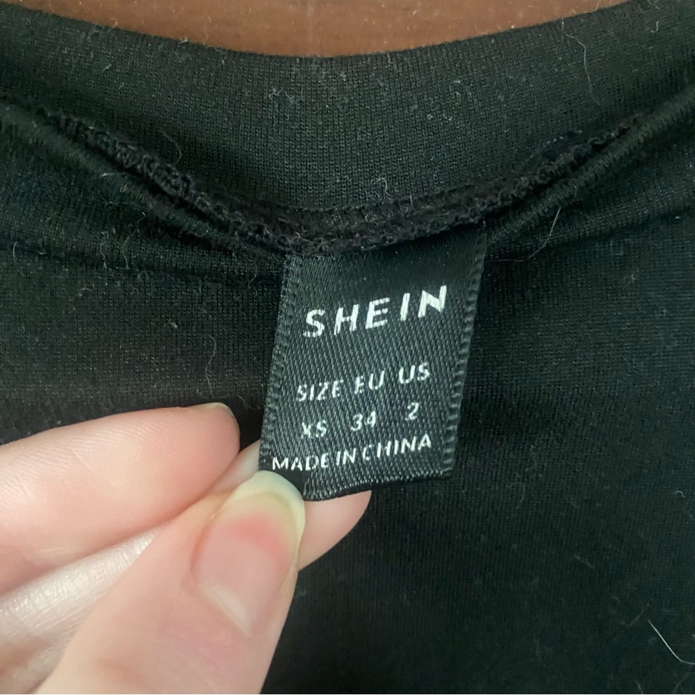 SHEIN Black Cowboy Oversized Graphic Tee - Picture 3 of 6